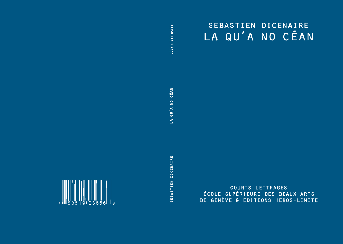 Editions Courts Lettrages – Couverture bleue